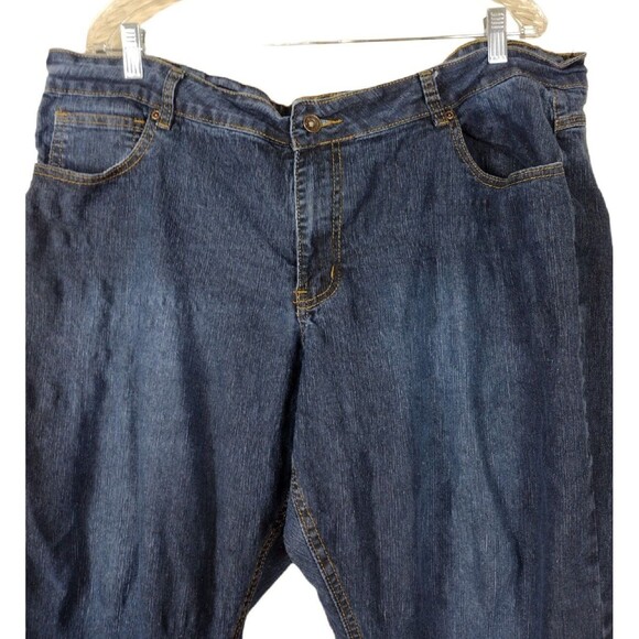 Rebel By Right Womens Size 3XL Denim Blue Jeans Stretch Stone Washed High Rise - Picture 2 of 5